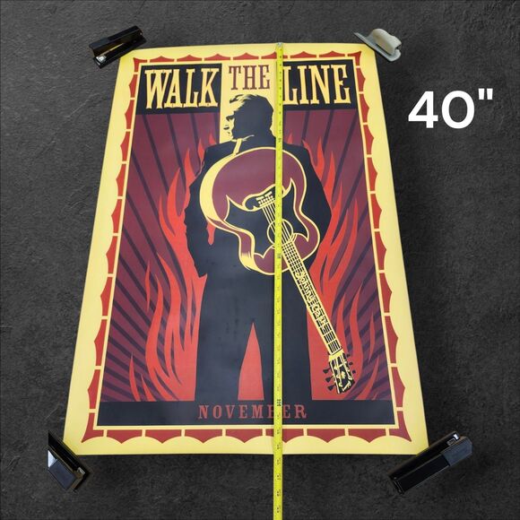 Walk the Line Advance Teaser Poster 27x40 DS 2005 Shepard Fairey Original - Picture 8 of 9